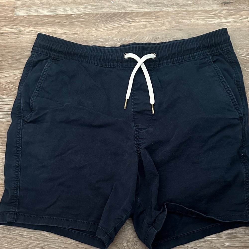 Hollister Navy Drawstring Shorts